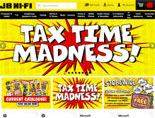 Tablet Screenshot of jbhifi.com.au